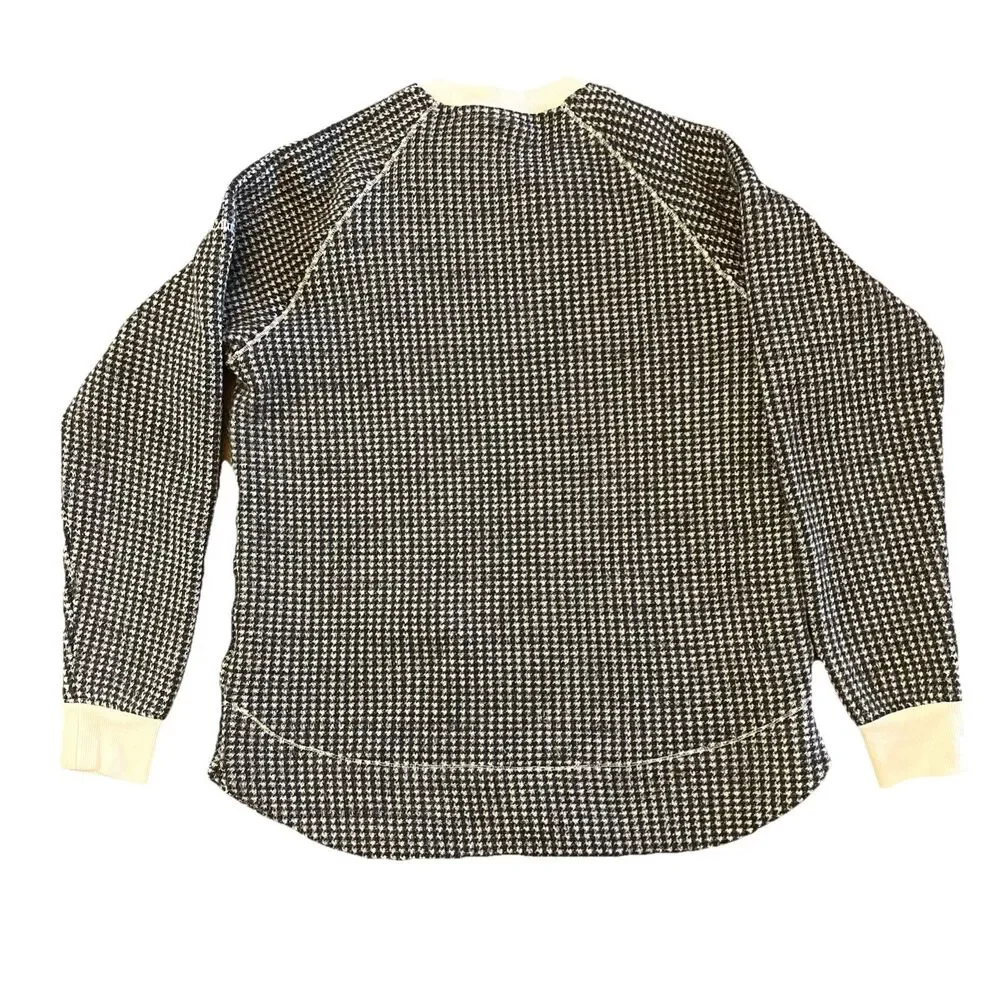 Columbia Womens Sweater Size L Chillin Houndstooth Fleece Pullover Long Sleeve - Picture 8 of 8